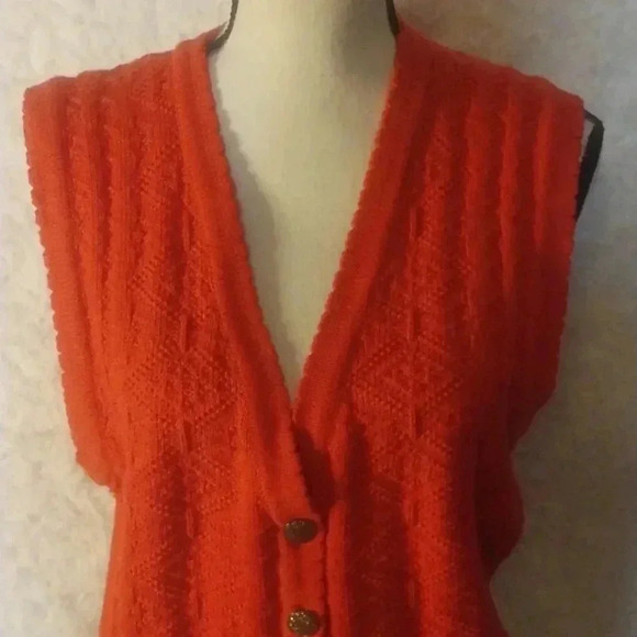 Vintage Northern Reflections Quilt Style Knit Sweater Vest Size M - Picture 2 of 8